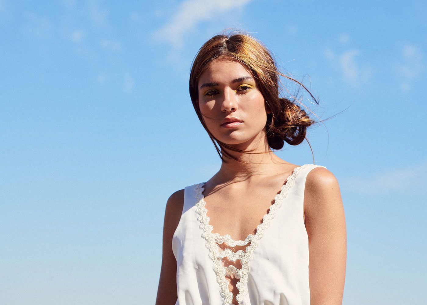 She had a last view back on the skyline